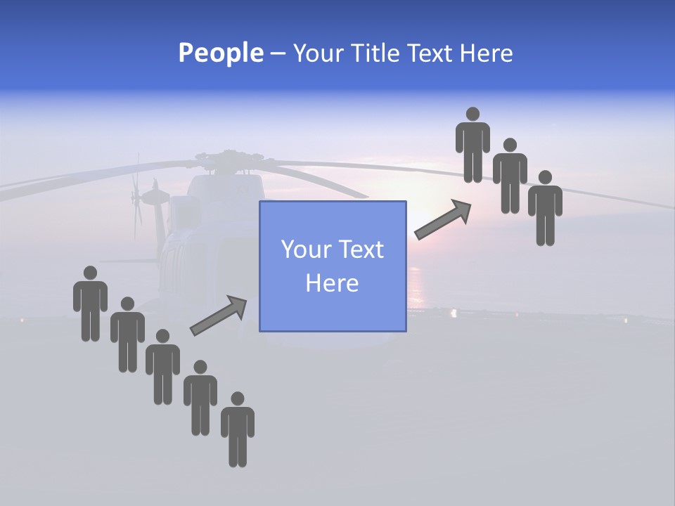 Helicopter Chopper Aircraft Plane Flight Helipad Helideck PowerPoint Template