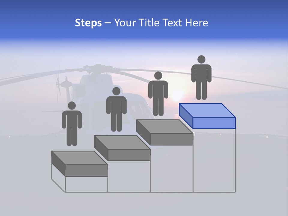 Helicopter Chopper Aircraft Plane Flight Helipad Helideck PowerPoint Template