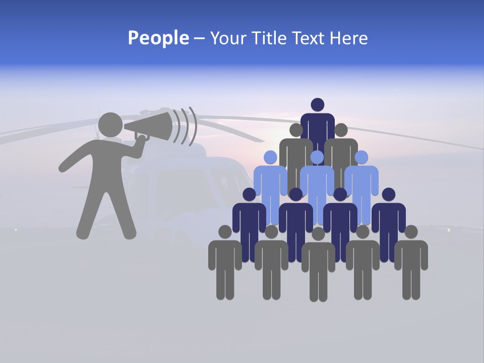 Helicopter Chopper Aircraft Plane Flight Helipad Helideck PowerPoint Template