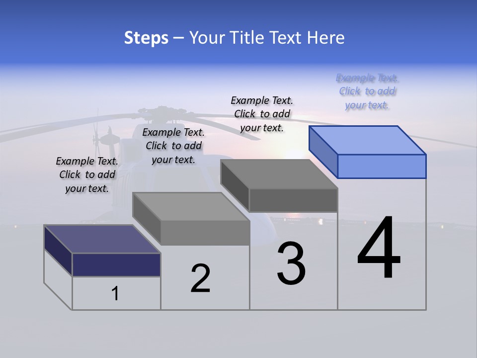 Helicopter Chopper Aircraft Plane Flight Helipad Helideck PowerPoint Template