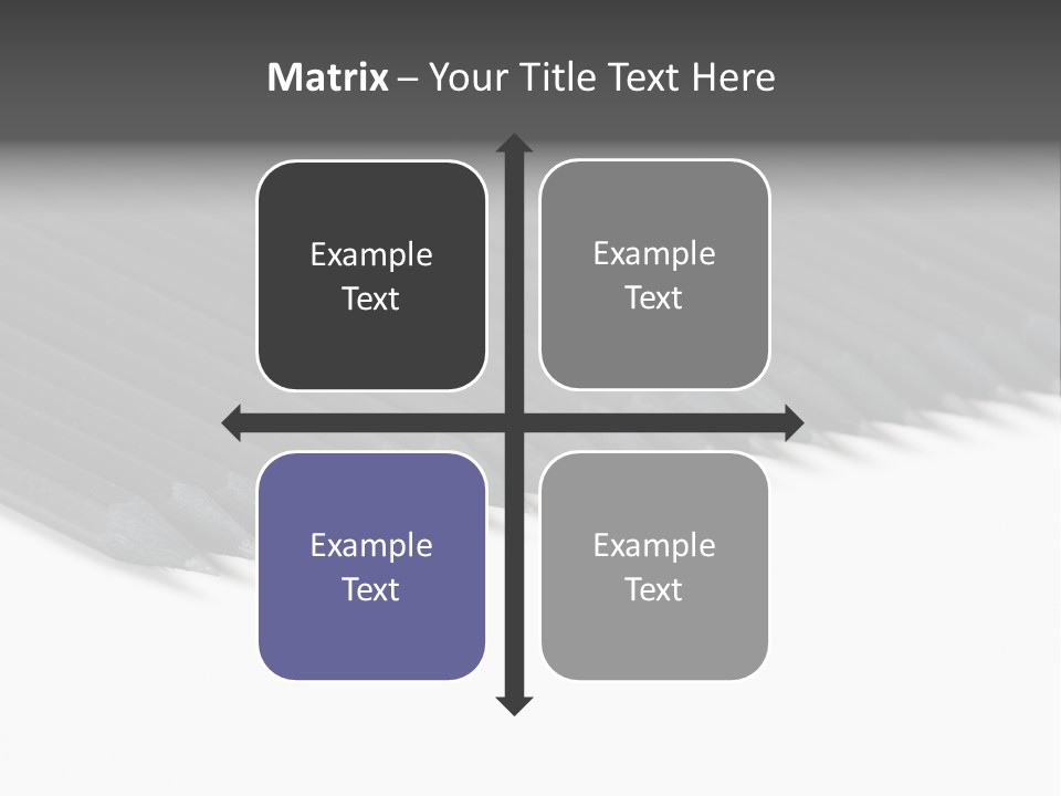 Black Pencils On White Background PowerPoint Template