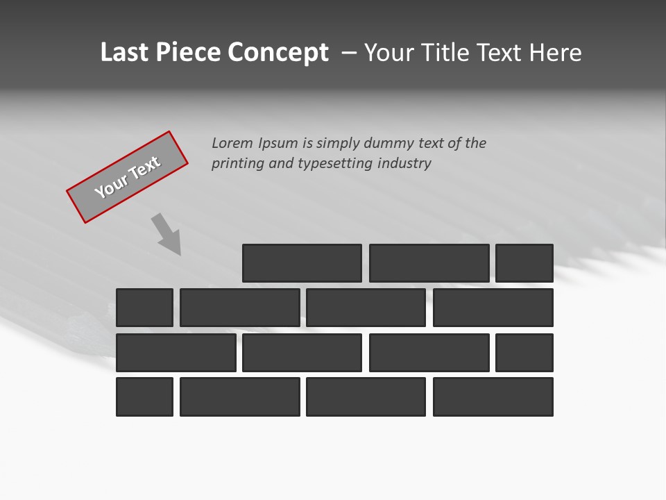 Black Pencils On White Background PowerPoint Template