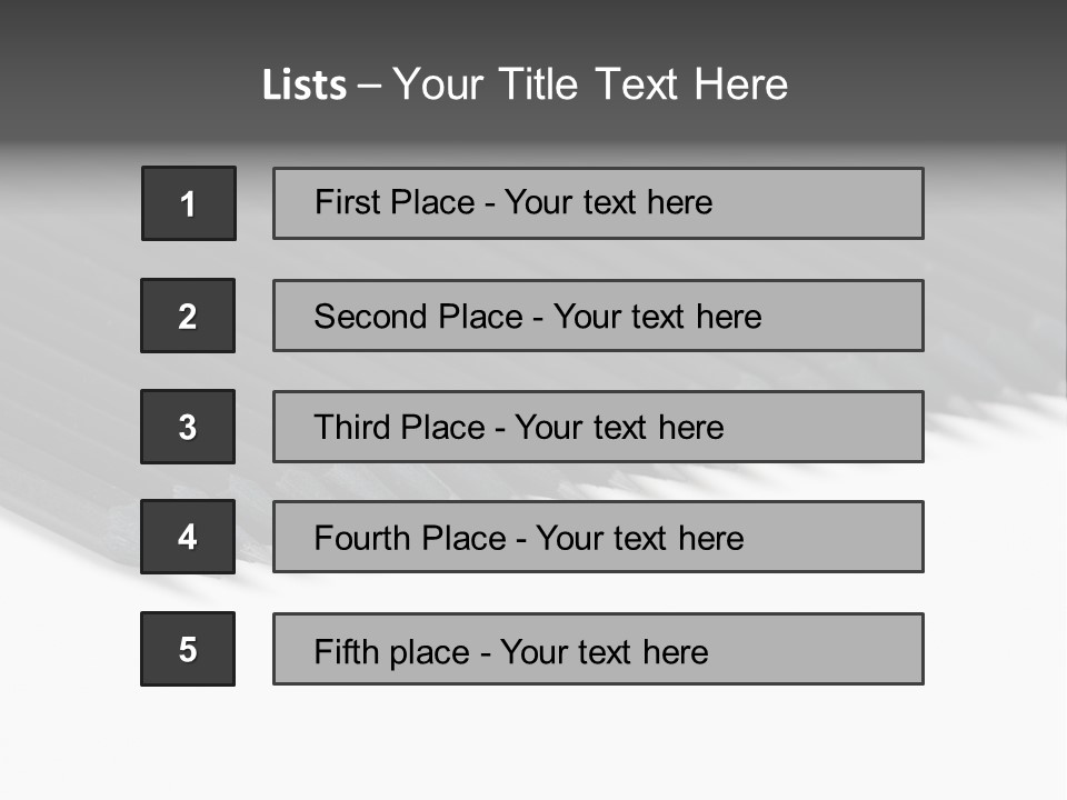 Black Pencils On White Background PowerPoint Template