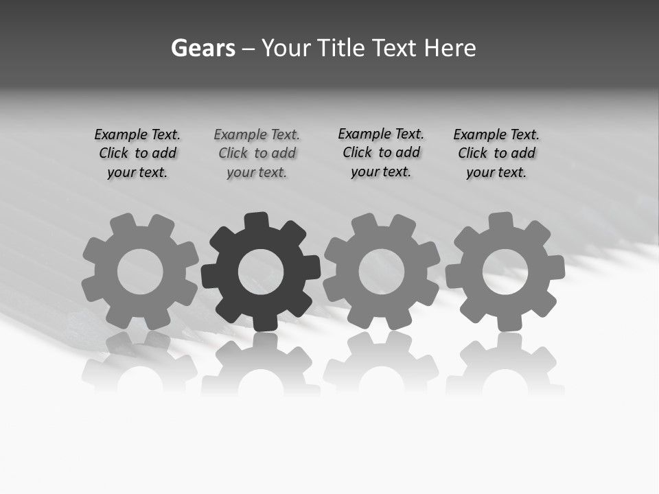 Black Pencils On White Background PowerPoint Template