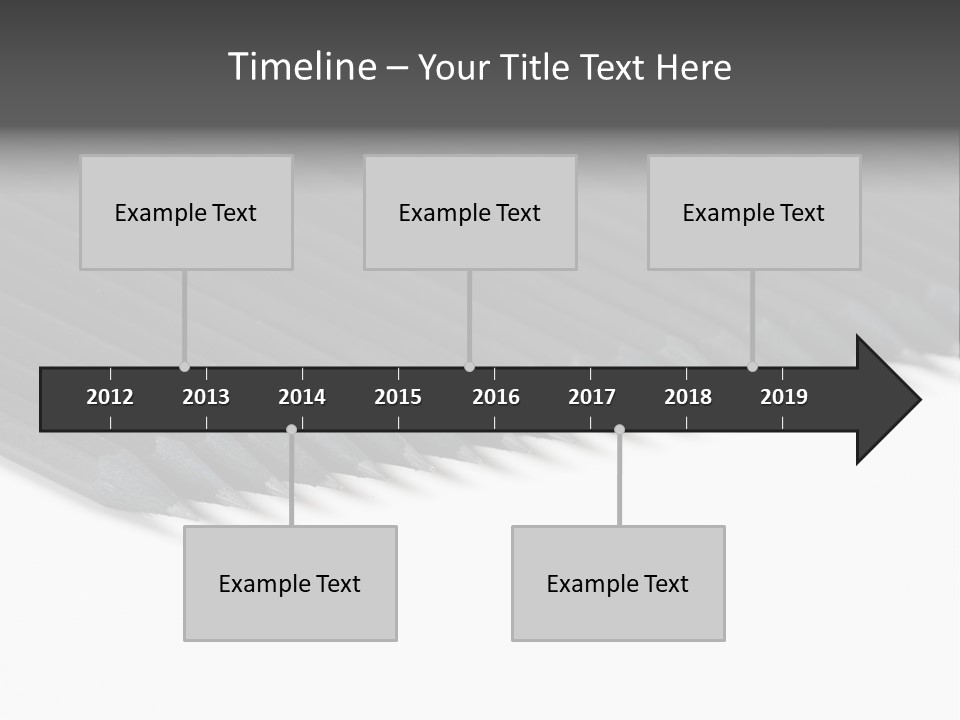 Black Pencils On White Background PowerPoint Template