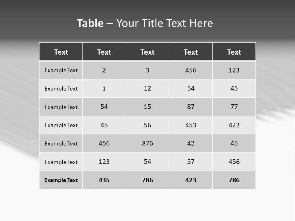 Black Pencils On White Background PowerPoint Template