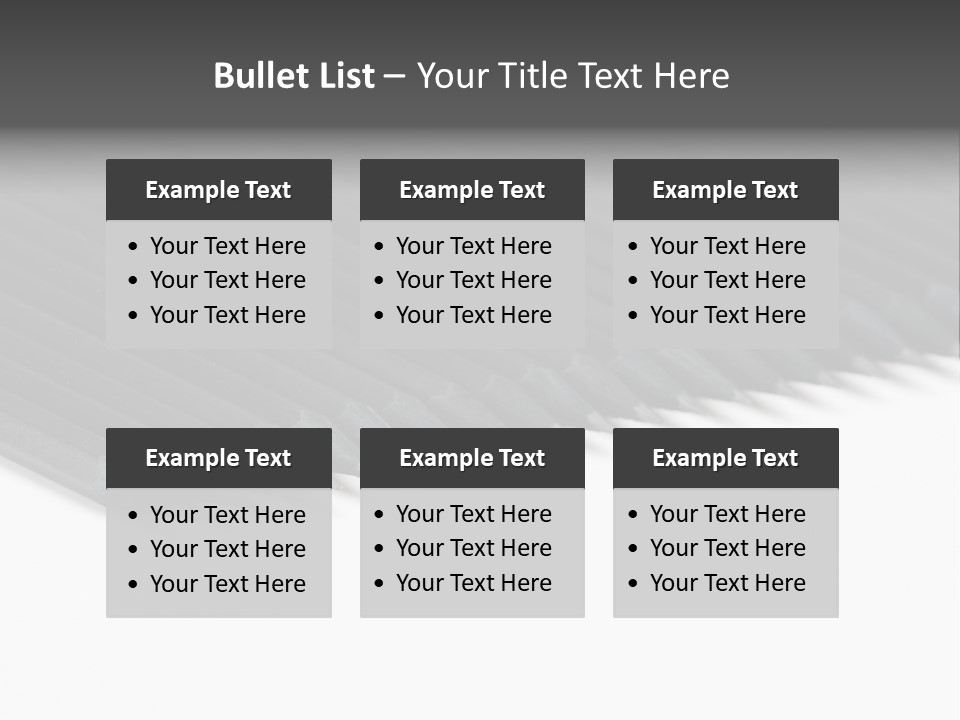 Black Pencils On White Background PowerPoint Template