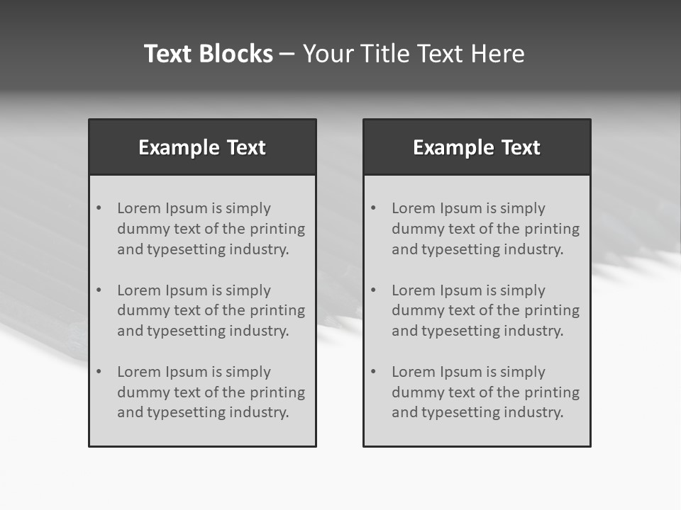 Black Pencils On White Background PowerPoint Template