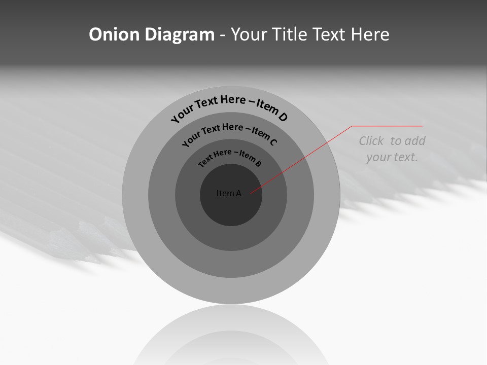 Black Pencils On White Background PowerPoint Template