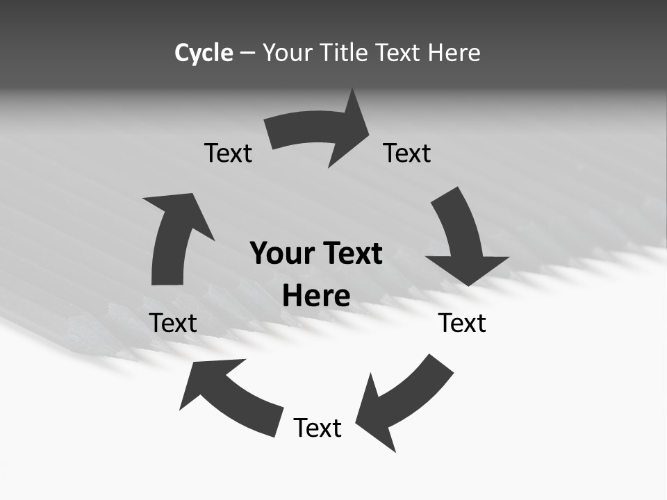 Black Pencils On White Background PowerPoint Template