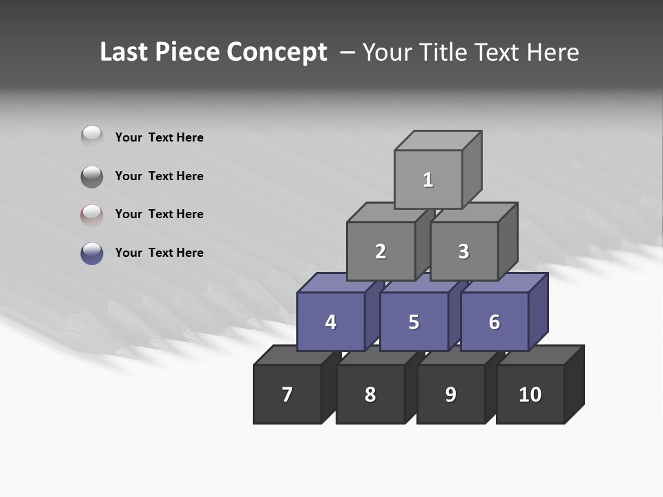 Black Pencils On White Background PowerPoint Template