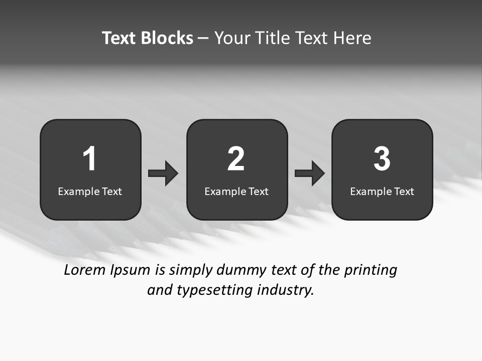 Black Pencils On White Background PowerPoint Template