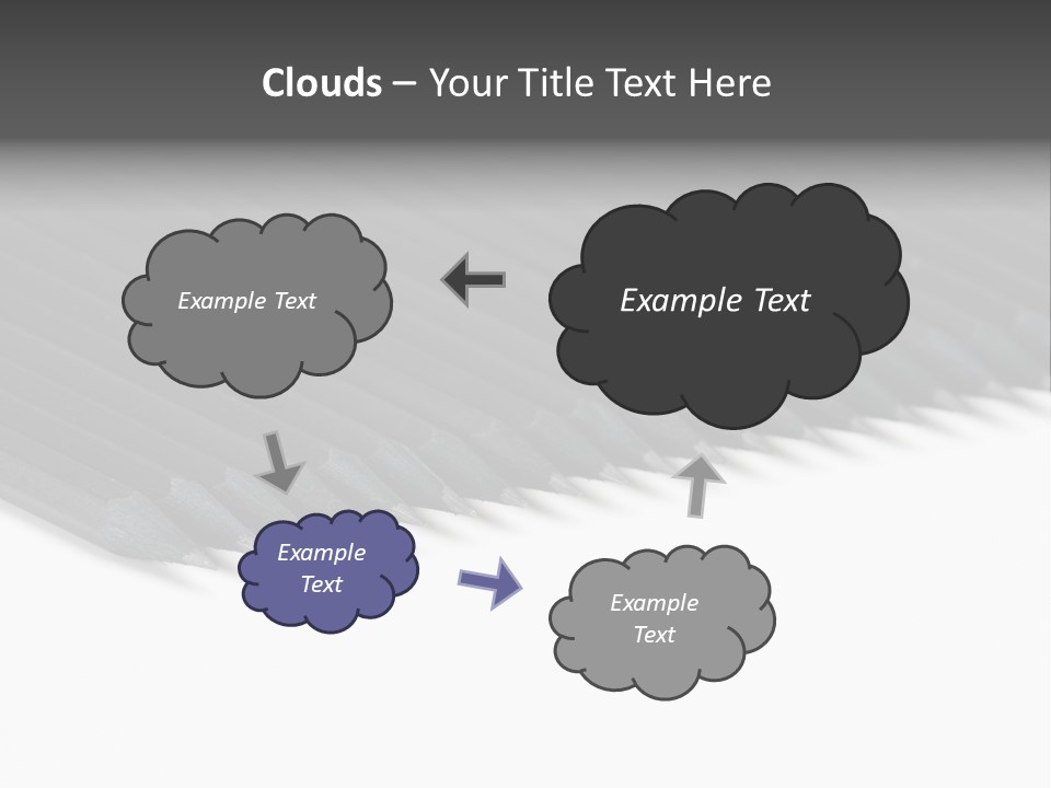 Black Pencils On White Background PowerPoint Template