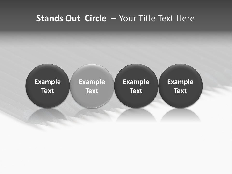 Black Pencils On White Background PowerPoint Template