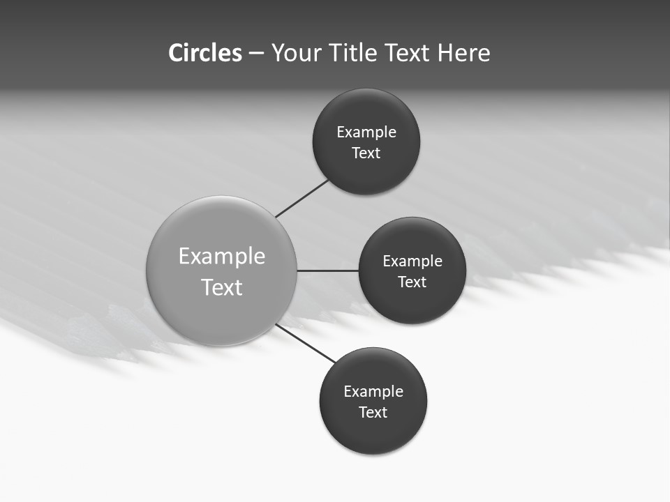 Black Pencils On White Background PowerPoint Template