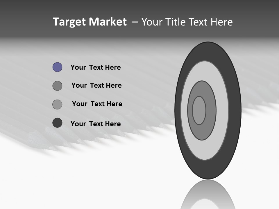 Black Pencils On White Background PowerPoint Template