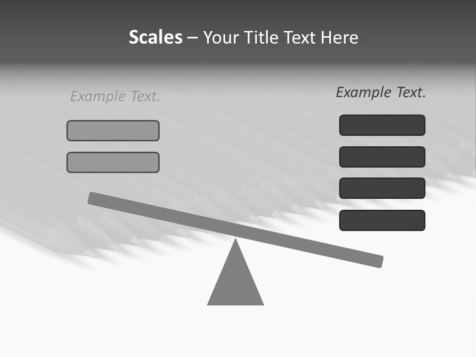 Black Pencils On White Background PowerPoint Template
