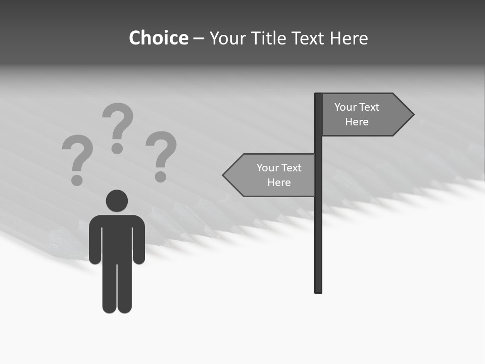 Black Pencils On White Background PowerPoint Template