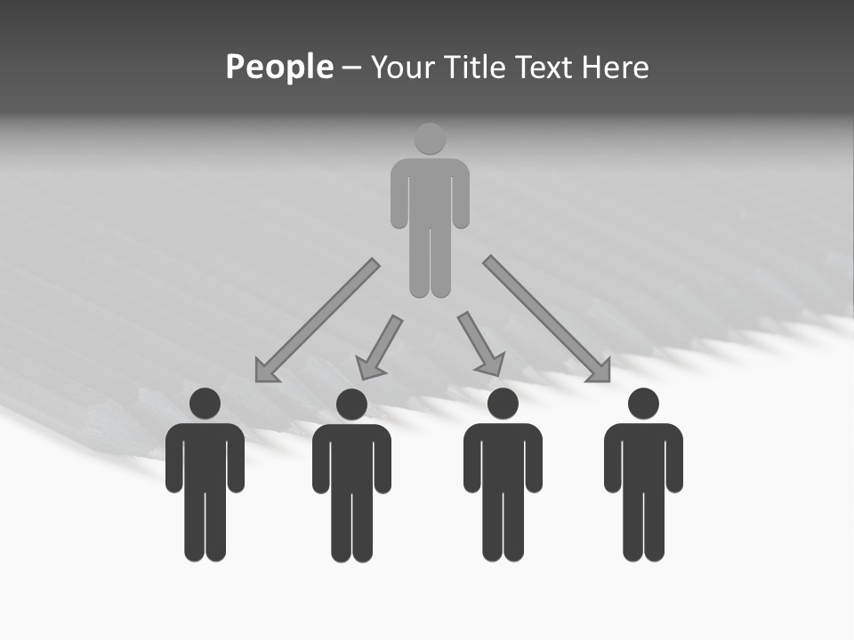 Black Pencils On White Background PowerPoint Template