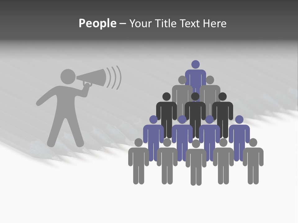 Black Pencils On White Background PowerPoint Template