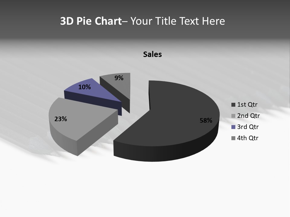 Black Pencils On White Background PowerPoint Template