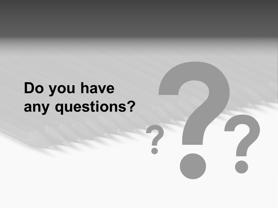 Black Pencils On White Background PowerPoint Template