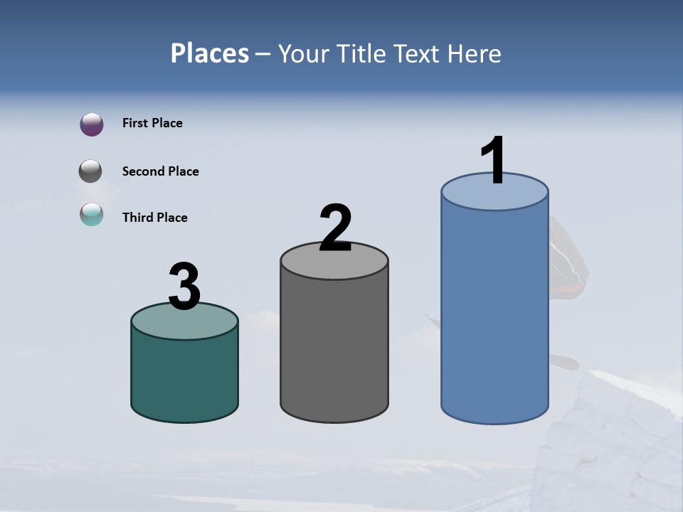 A Man On A Snowboard Jumping Over A Cliff PowerPoint Template