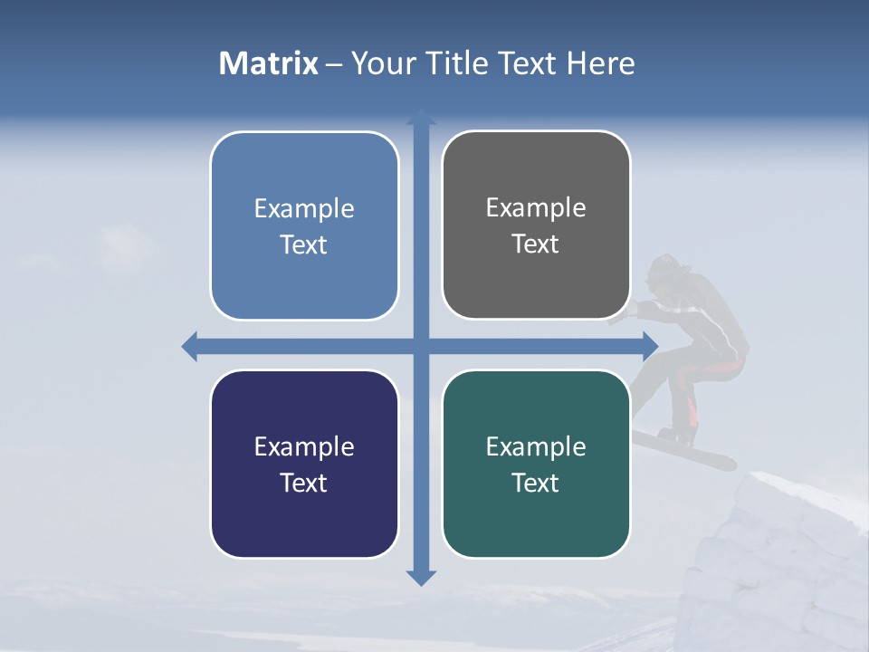 A Man On A Snowboard Jumping Over A Cliff PowerPoint Template