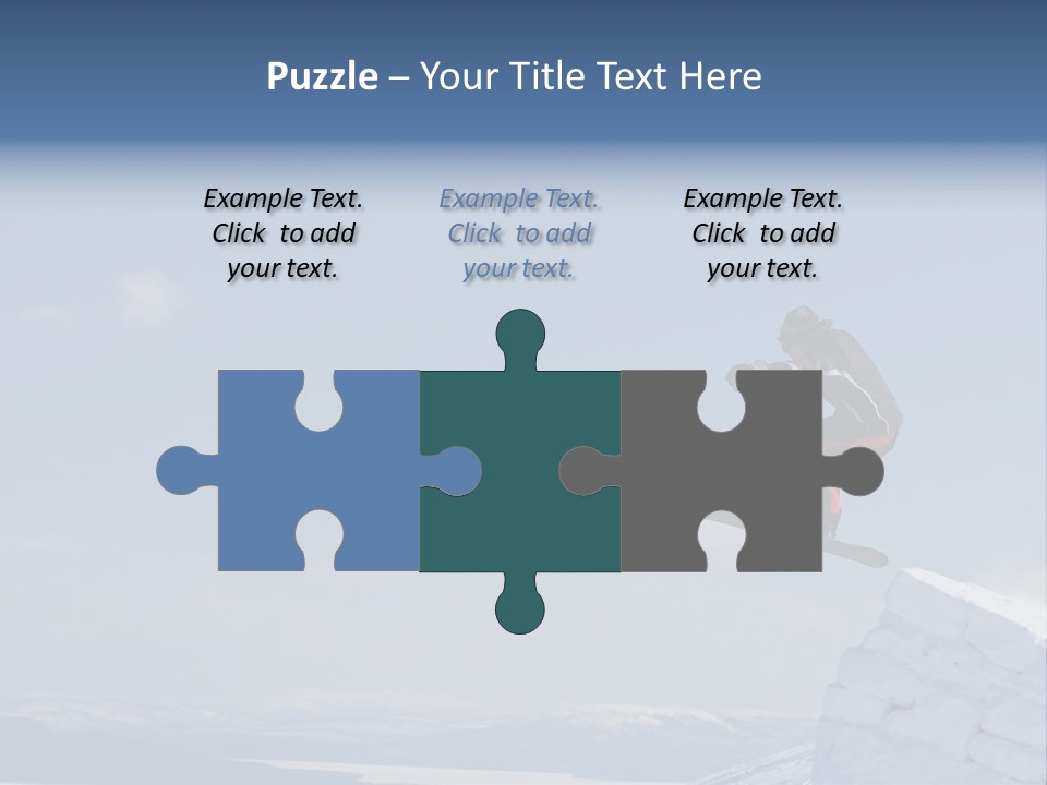 A Man On A Snowboard Jumping Over A Cliff PowerPoint Template