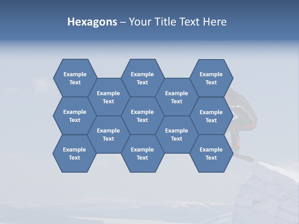 A Man On A Snowboard Jumping Over A Cliff PowerPoint Template