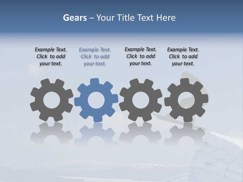 A Man On A Snowboard Jumping Over A Cliff PowerPoint Template