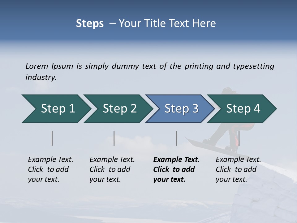 A Man On A Snowboard Jumping Over A Cliff PowerPoint Template