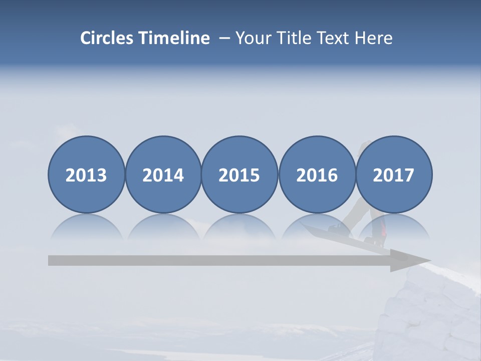 A Man On A Snowboard Jumping Over A Cliff PowerPoint Template