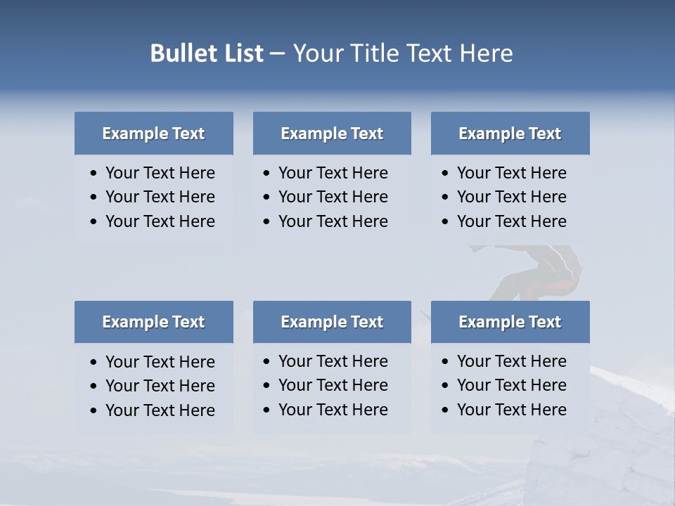 A Man On A Snowboard Jumping Over A Cliff PowerPoint Template