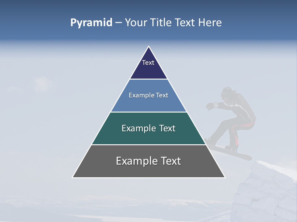 A Man On A Snowboard Jumping Over A Cliff PowerPoint Template