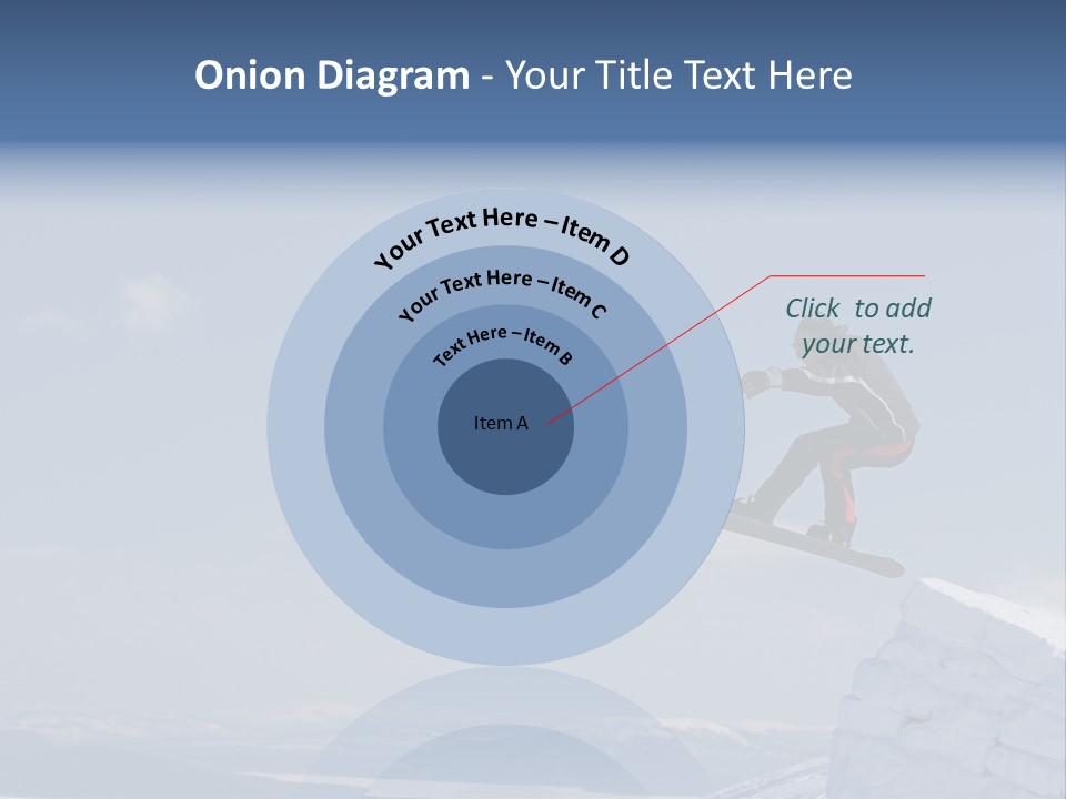 A Man On A Snowboard Jumping Over A Cliff PowerPoint Template