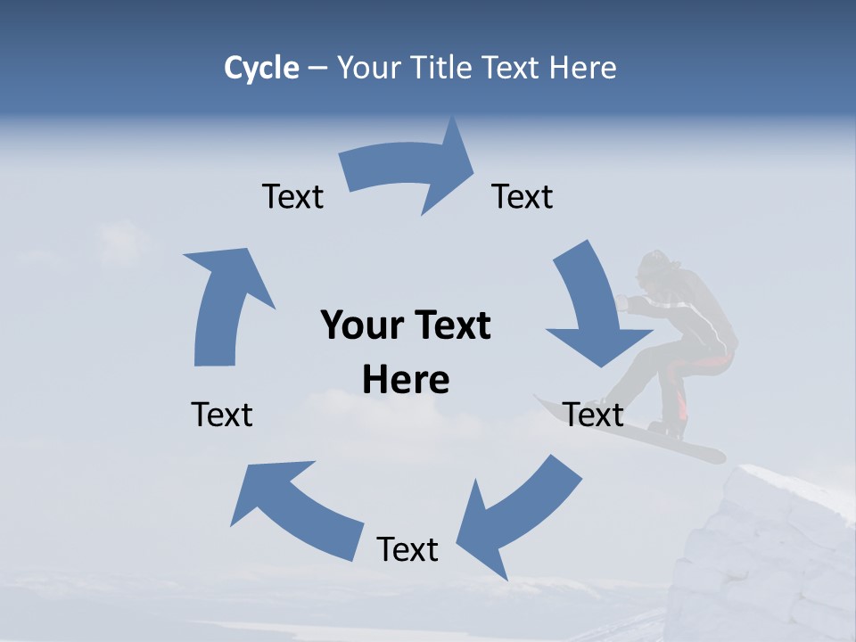 A Man On A Snowboard Jumping Over A Cliff PowerPoint Template