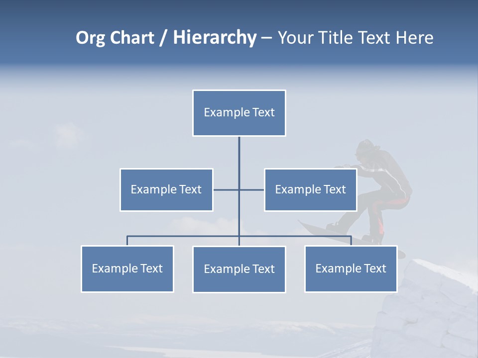 A Man On A Snowboard Jumping Over A Cliff PowerPoint Template