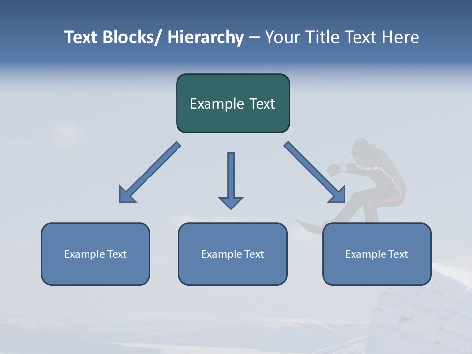A Man On A Snowboard Jumping Over A Cliff PowerPoint Template