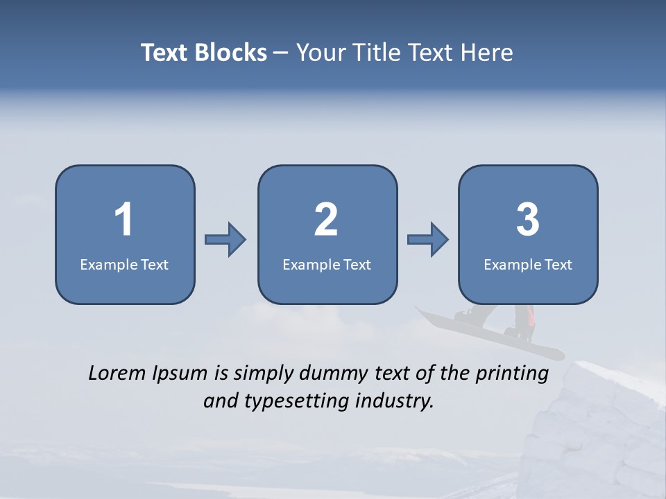 A Man On A Snowboard Jumping Over A Cliff PowerPoint Template