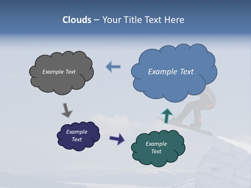 A Man On A Snowboard Jumping Over A Cliff PowerPoint Template