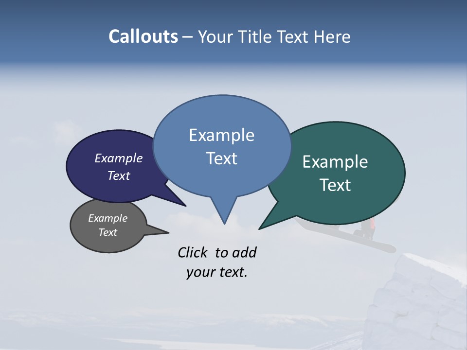 A Man On A Snowboard Jumping Over A Cliff PowerPoint Template