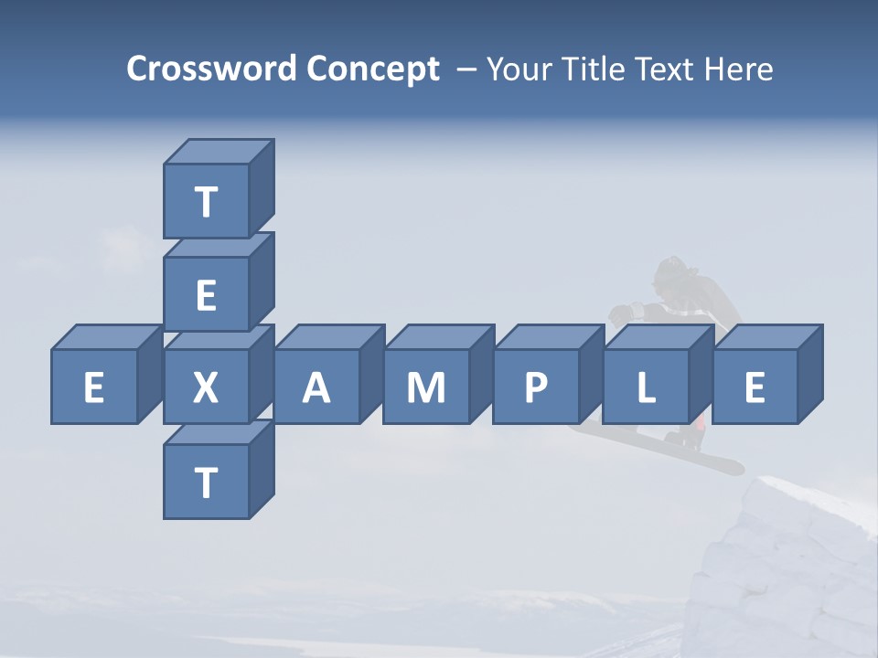 A Man On A Snowboard Jumping Over A Cliff PowerPoint Template