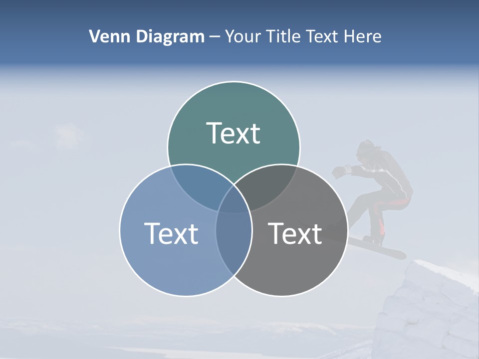 A Man On A Snowboard Jumping Over A Cliff PowerPoint Template
