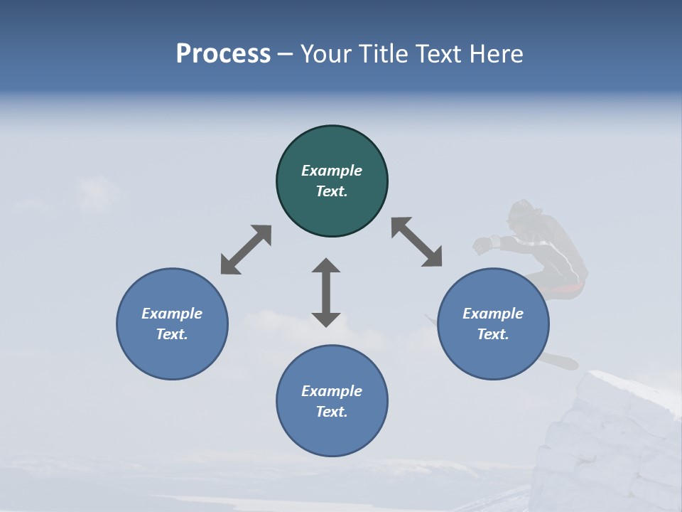 A Man On A Snowboard Jumping Over A Cliff PowerPoint Template