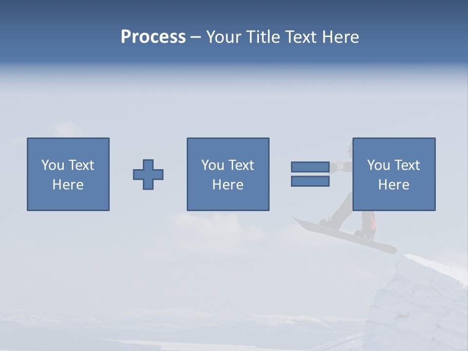 A Man On A Snowboard Jumping Over A Cliff PowerPoint Template