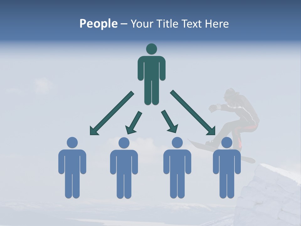 A Man On A Snowboard Jumping Over A Cliff PowerPoint Template