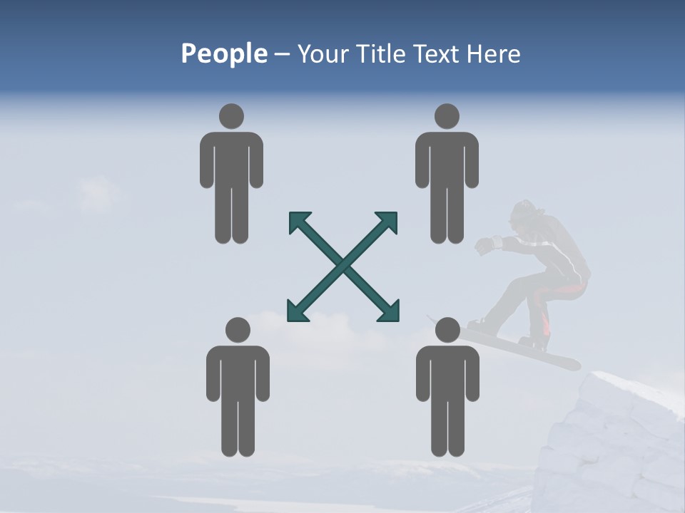 A Man On A Snowboard Jumping Over A Cliff PowerPoint Template