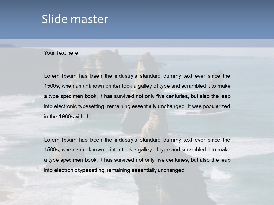 The Apostles, Victoria Australia PowerPoint Template