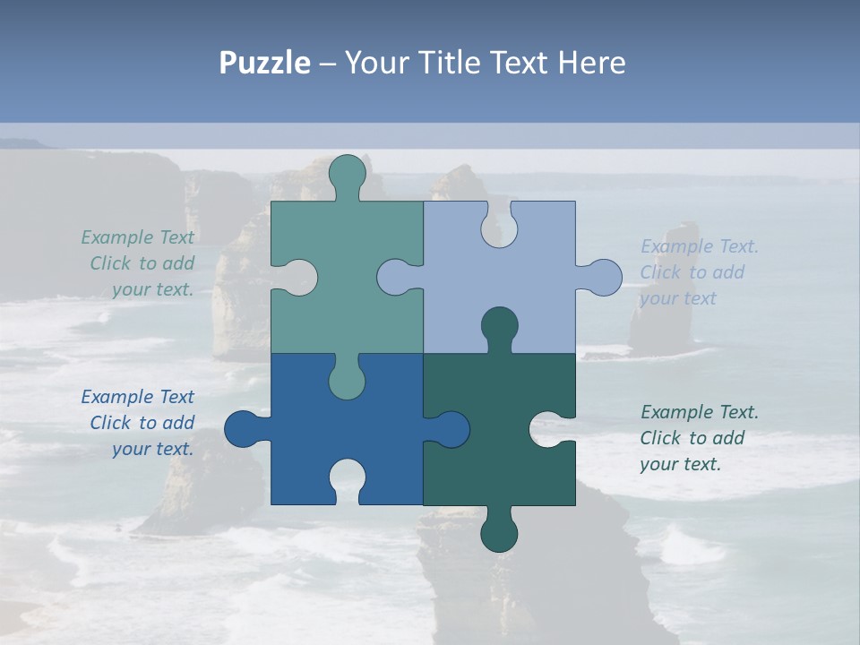 The Apostles, Victoria Australia PowerPoint Template